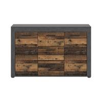 Sideboard Jam ca. 125x80x35 cm Anthrazit - Anthrazit/Schwarz, Design, Holzwerkstoff/Kunststoff (125/80/35cm) - MID.YOU