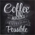 Glasbild Coffee, ca. 30x30x2cm - Multicolor, MODERN, Glas (30/30/2cm) - MÖMAX modern living