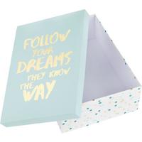 Geschenkbox Dreams Blau/Weiss - Blau/Weiss, Papier (33/24/11cm) - Modern Living