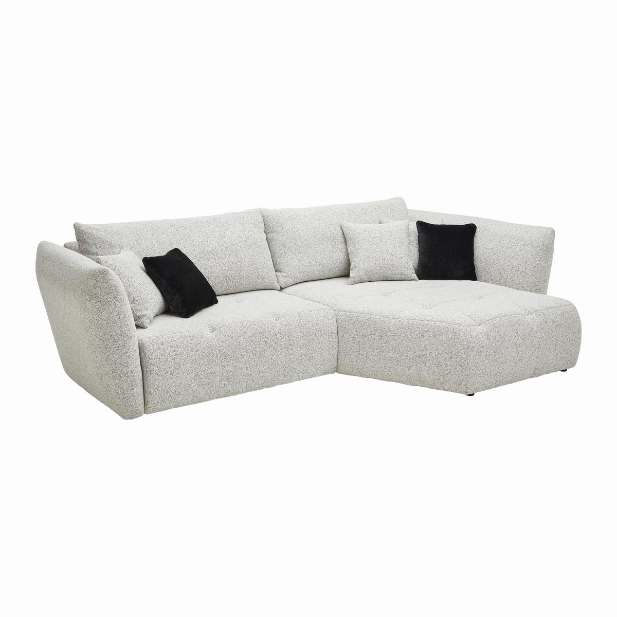 Coltar BONNY - bej/negru, Modern, lemn/textil (300/193cm) - Premium Living