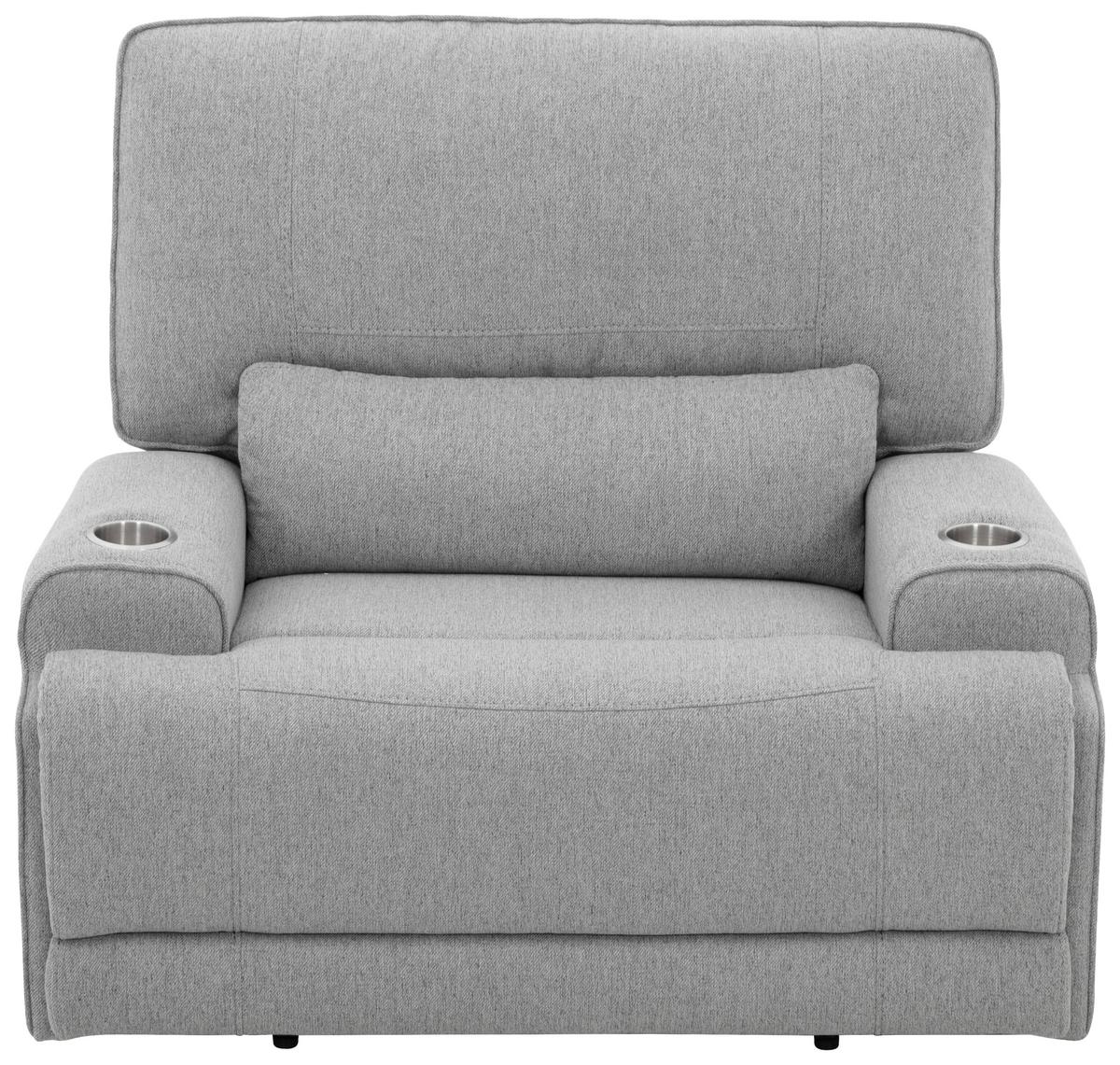 Počivalnik Texas, Svetlo Siva - črna/svetlo siva, Basics, kovina/umetna masa (122/106/102cm) - MID.YOU