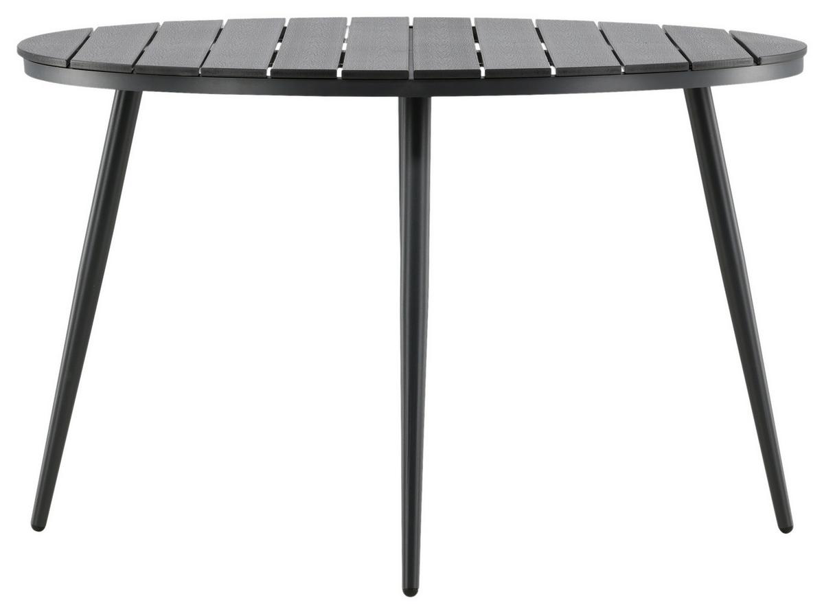 Gartentisch Break ca. 120x74 cm Schwarz - Schwarz, KONVENTIONELL, Kunststoff/Metall (120/74cm) - Gardenson