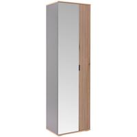 Garderobni Ormar Clever - boja hrasta/crna, Moderno, staklo/pločasti materijal (55,5/193/38cm) - Modern Living