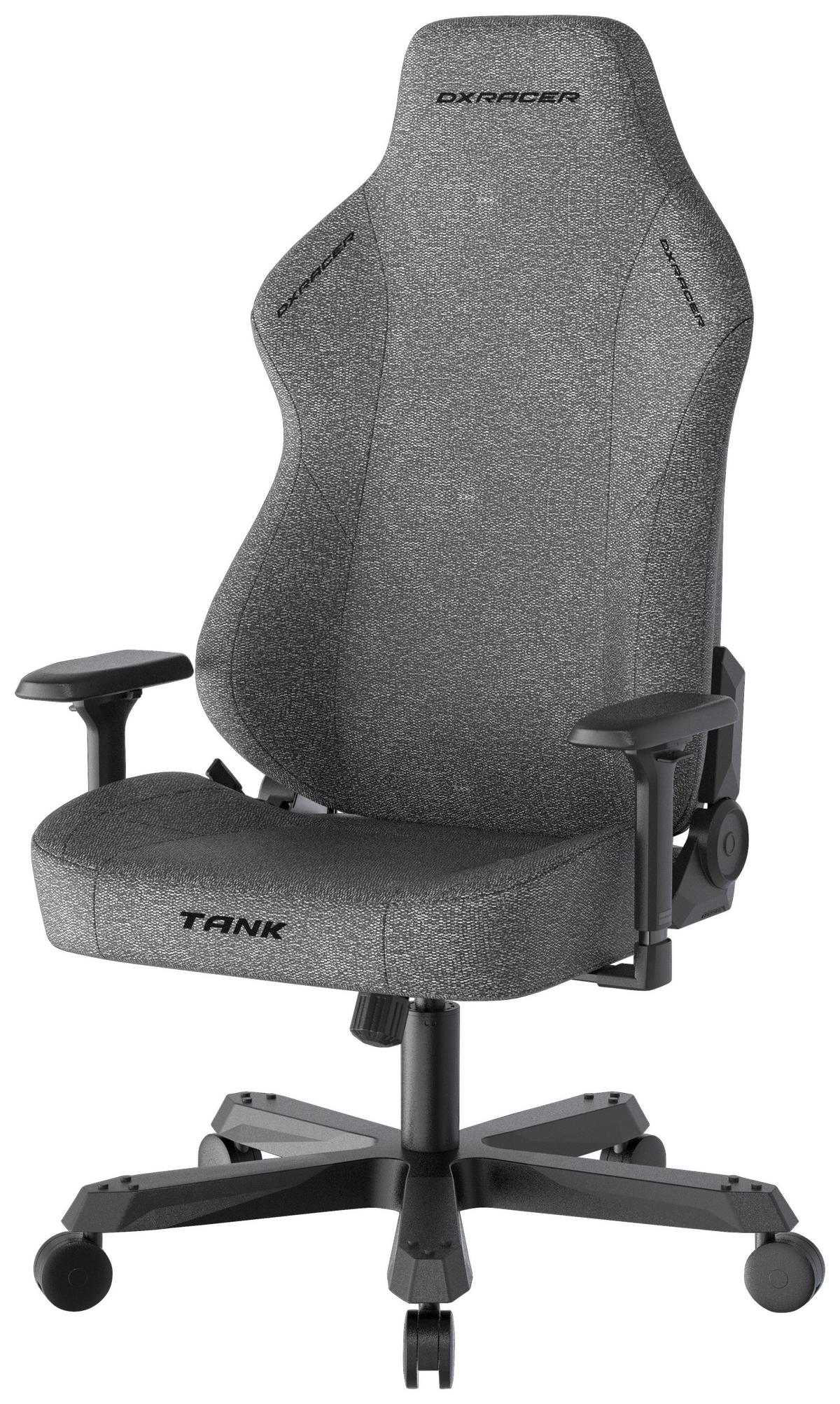 Gamingstuhl Tank Anthrazit/Schwarz - Anthrazit/Schwarz, MODERN, Textil/Metall (80/140/80cm) - Dxracer