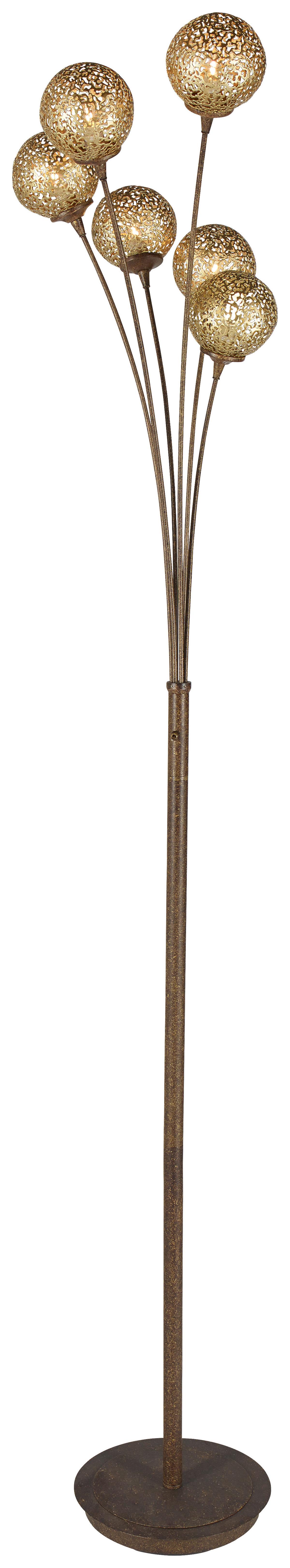 LAMPA STOJĄCA GRETA  398-48 - kolor rdzawy, Lifestyle, metal (34/34/184cm) - Paul Neuhaus