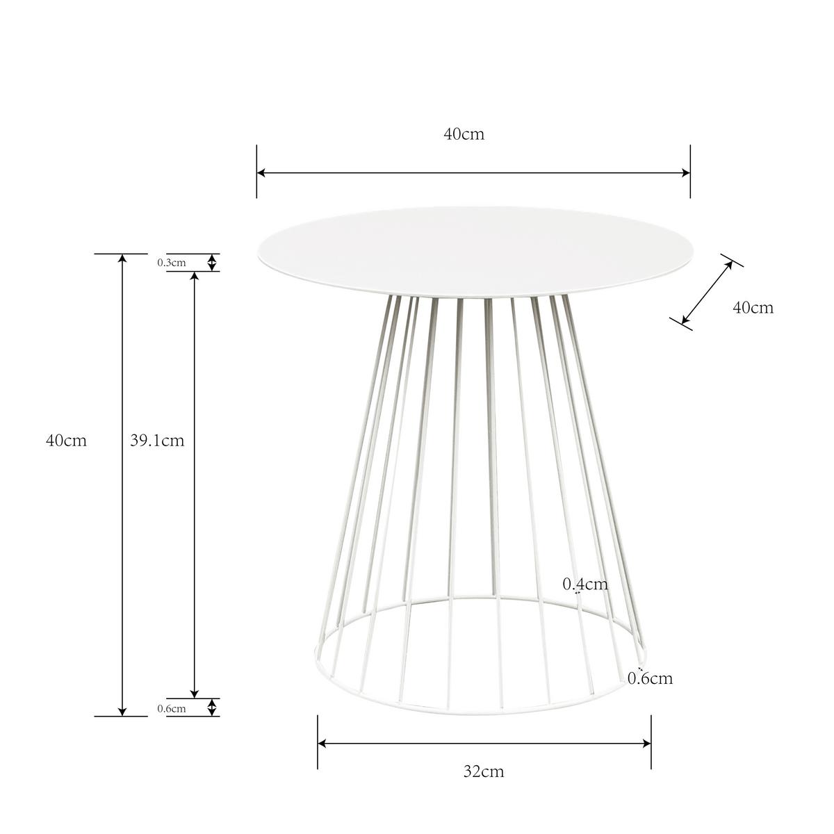 Neapl Stolić - kašmir, Trend, metal (40/40/40cm) - Modern Living
