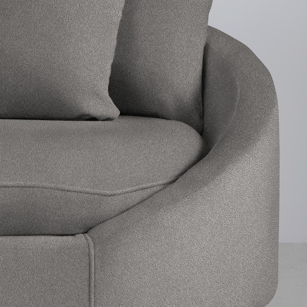 Ecksofa Axel Graphitfarben - Graphitfarben/Schwarz, MODERN, Textil/Metall (250/87/291cm) - Mömax