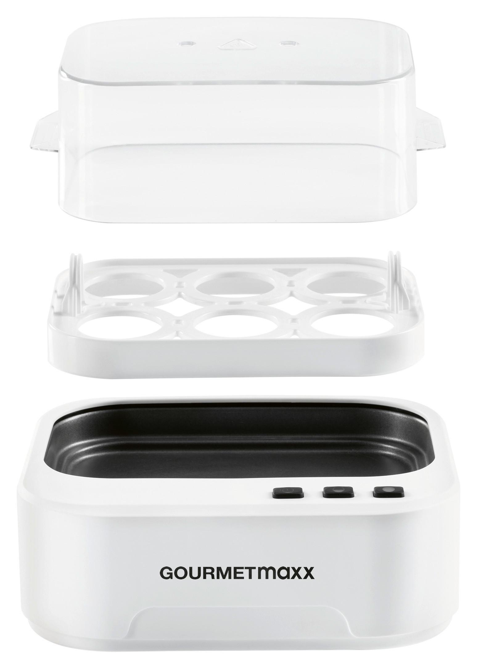 Eierkocher Gourmetmaxx Weiß max. 400 Watt - Weiß, MODERN, Kunststoff (16,8/12,3/18cm)