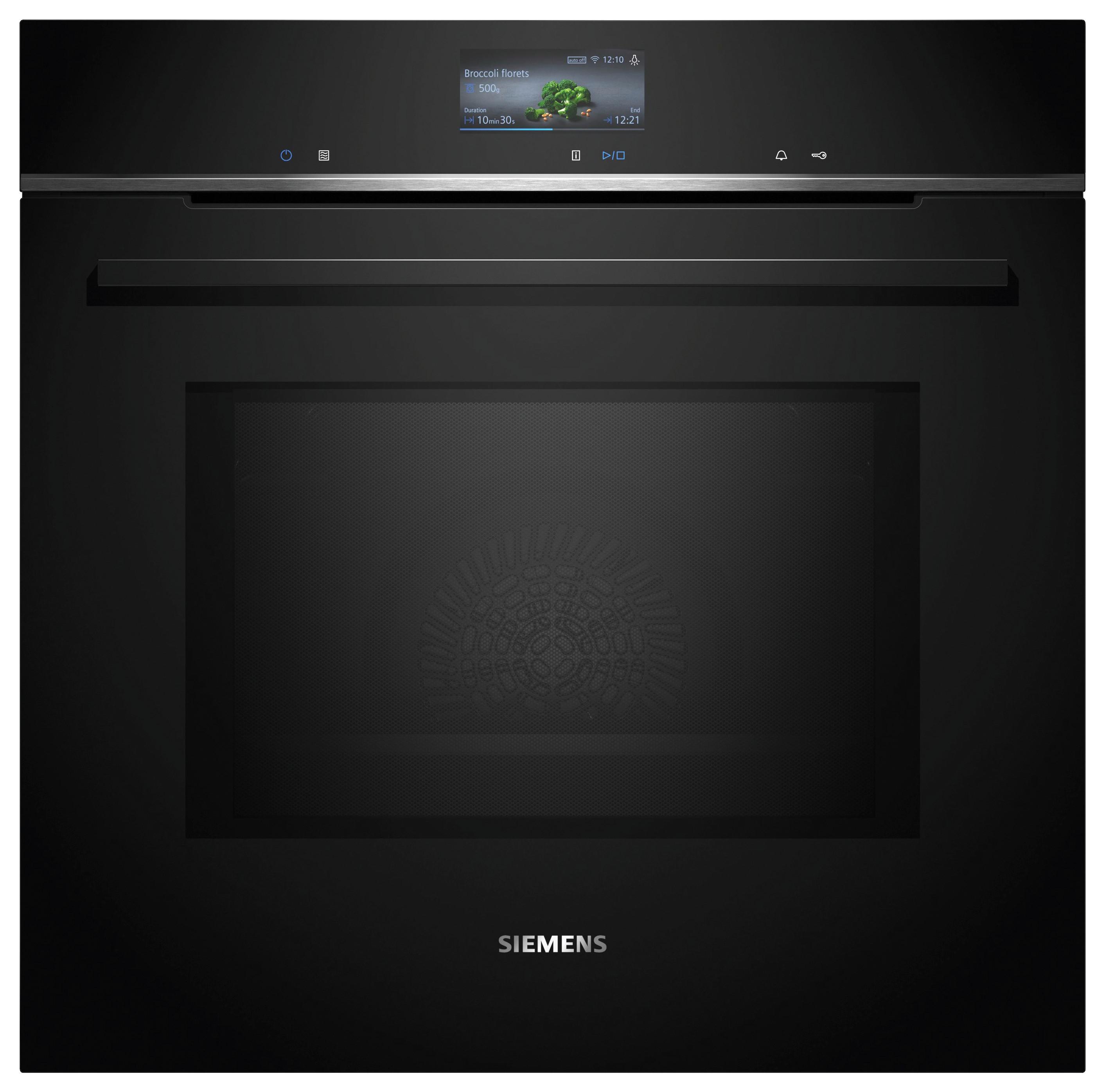 Einbaubackofen HM736GAB1 - Schwarz (59,4/59,5/54,8cm) - Siemens