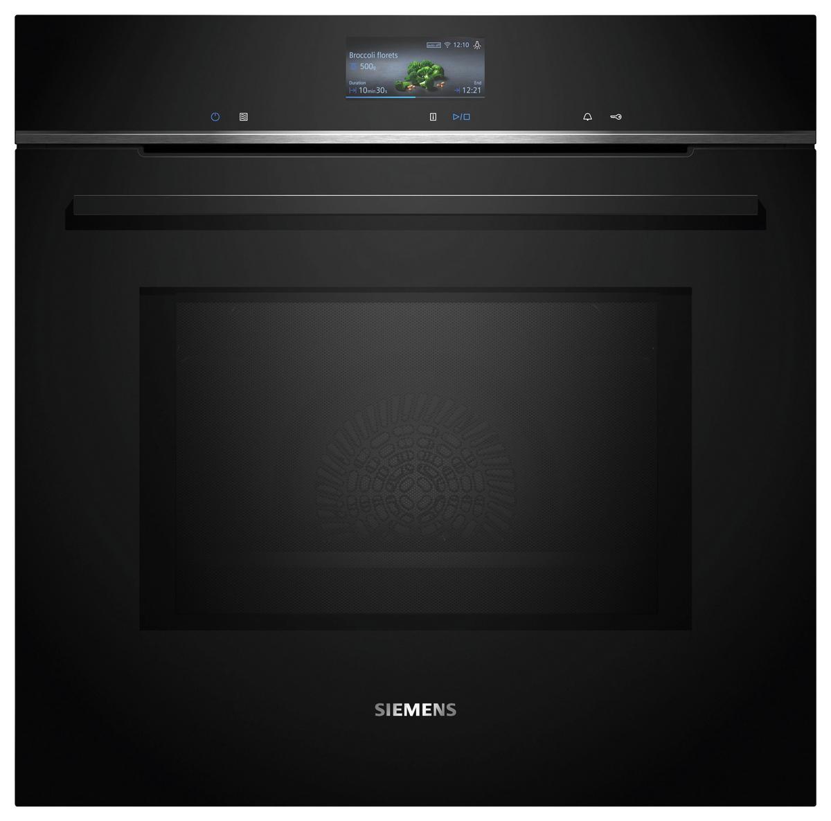 Einbaubackofen HM736GAB1 - Schwarz (59,4/59,5/54,8cm) - Siemens