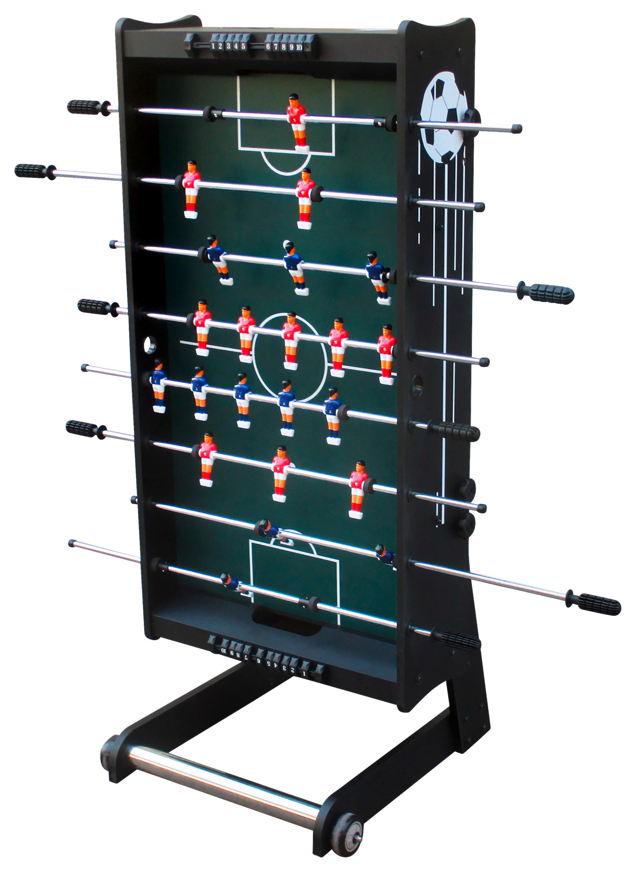 Tischfußball Scorpion Kick in Schwarz - Schwarz, Design, Holz (121/61/81cm) - Ambia Garden