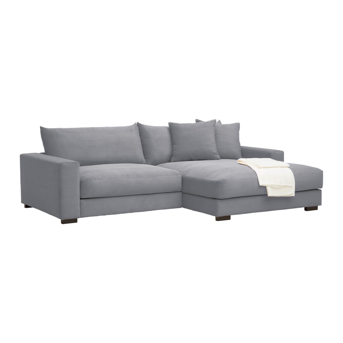 Kutna Garnitura Pedro - siva, Moderno, tekstil (265/83/180cm) - Mömax