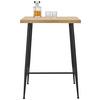 BARBORD STUARD 2 - svart/naturfärgad, Modern, metall/trämaterial (80/108/80cm) - Mömax