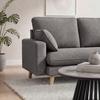 HÖRNSOFFA ILLA - mörkgrå/bokfärgad, Modern, trä/textil (154/155cm) - Bessagi Home