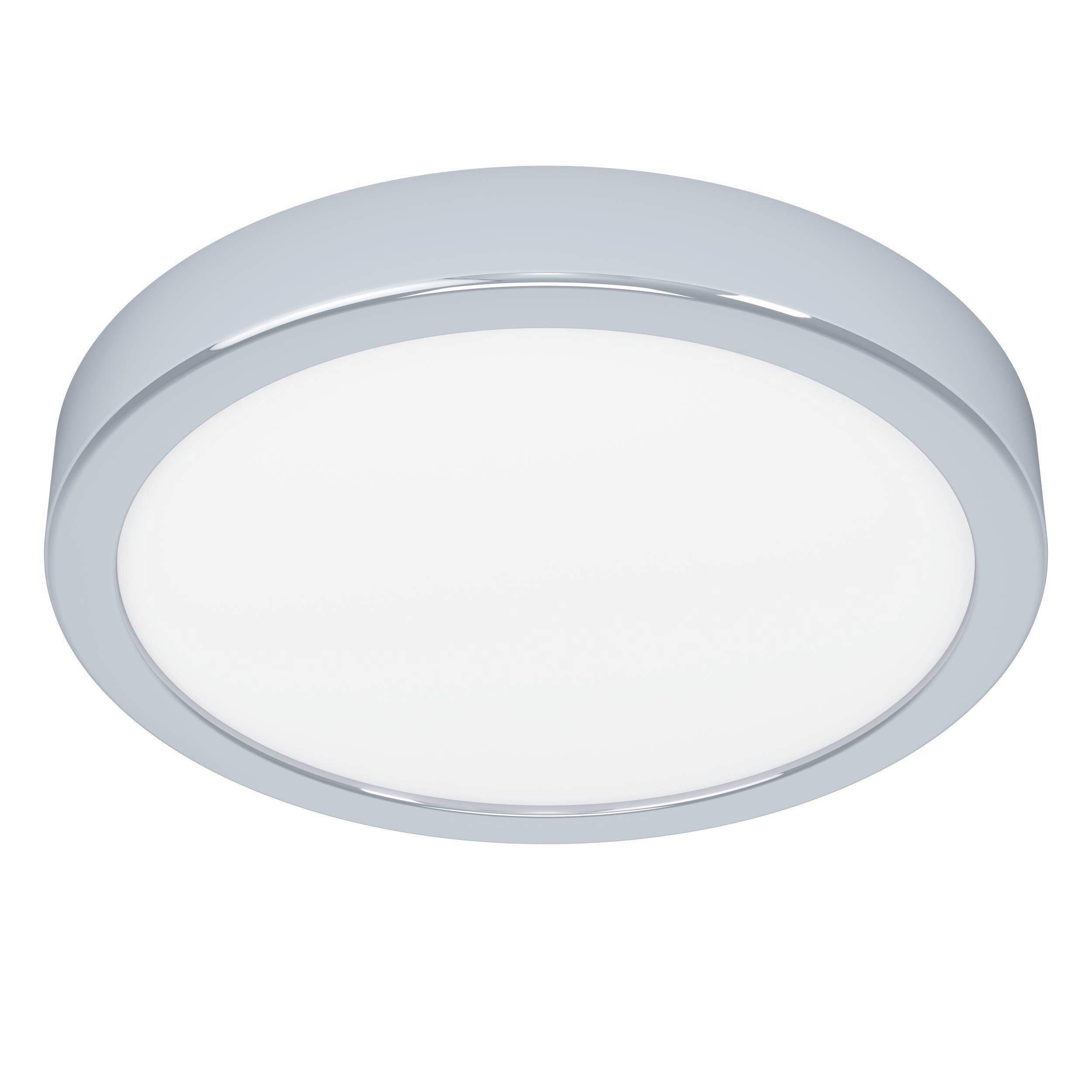 Deckenleuchte 901768_fueva 6-Z - Chromfarben/Weiss, Konventionell, Kunststoff/Metall (21.1/2,5cm) - Eglo