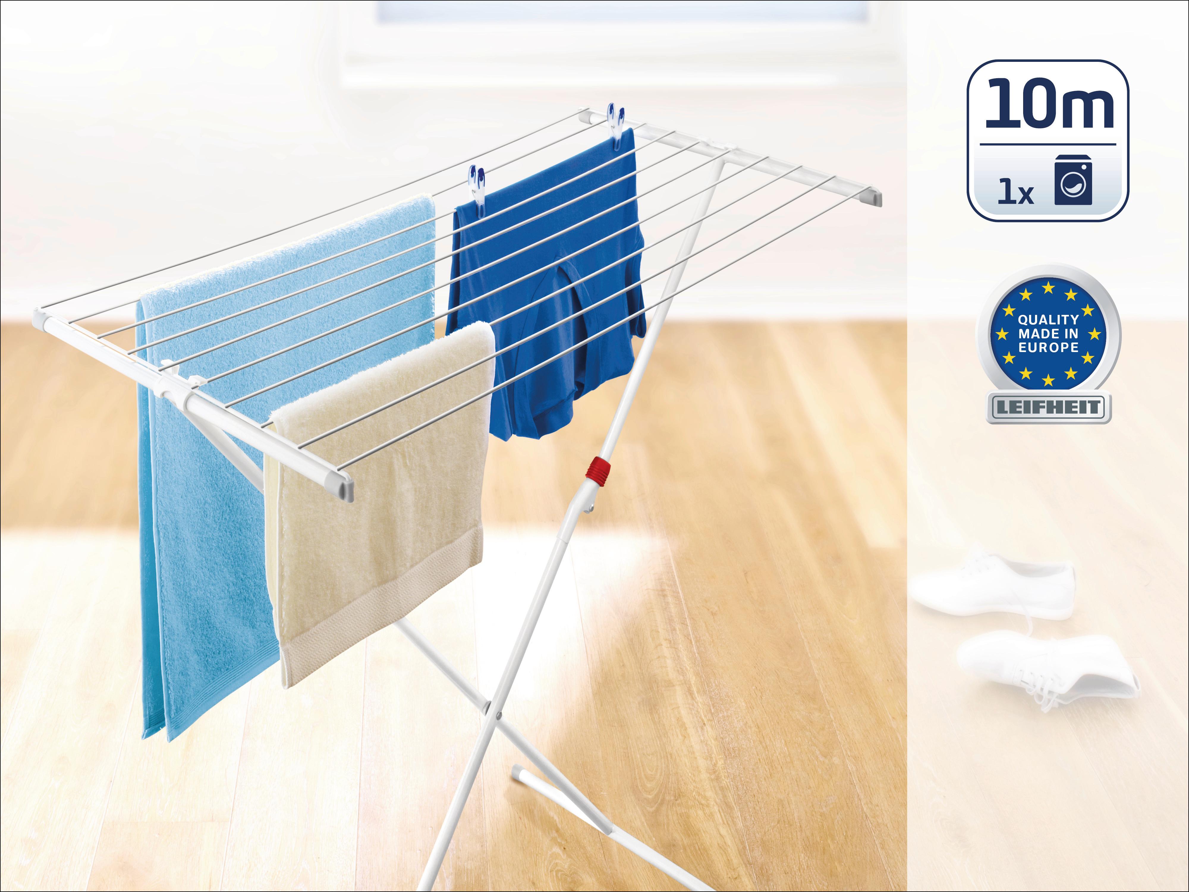 SUSZARKA STOJĄCA STANDTROCKNER CLASSIC 100 EASY - biały, Basics, tworzywo sztuczne/metal (102/51/93cm) - Leifheit