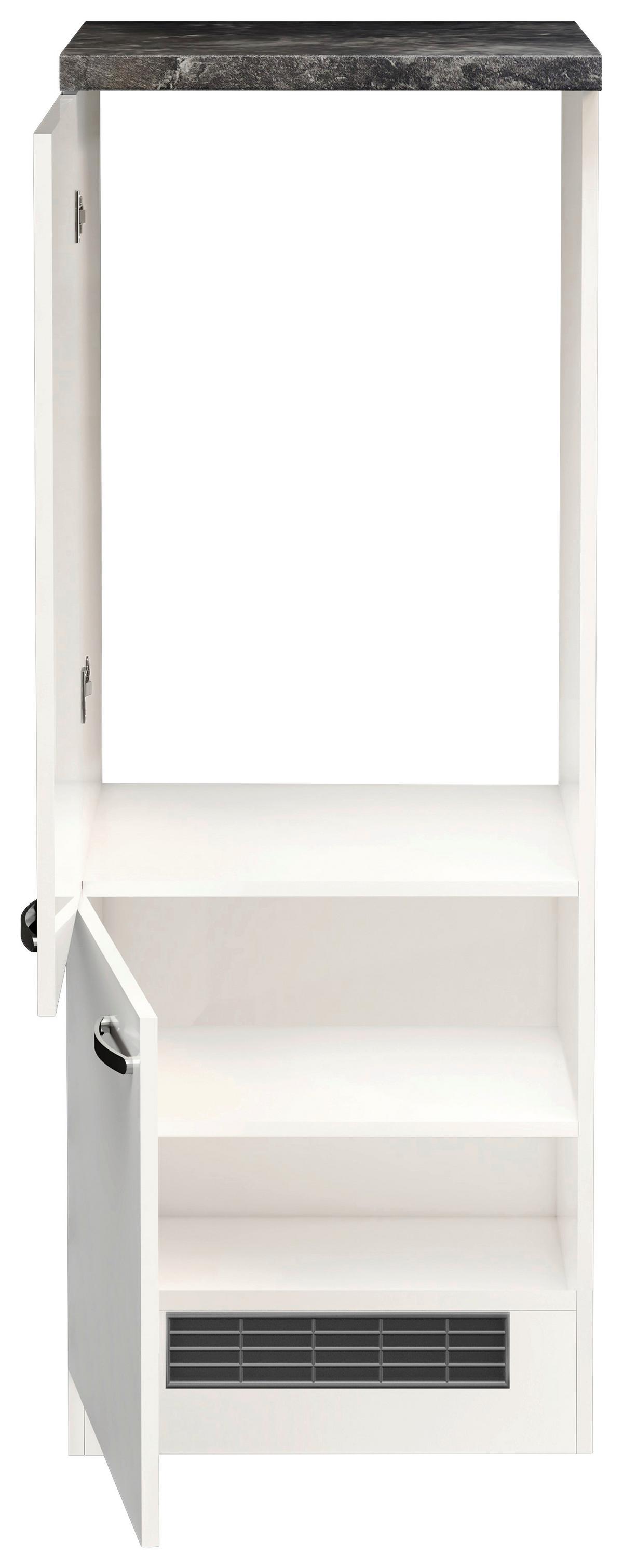 Omara Za Vgradnjo Hladilnika Alba, Bela, Š. 60 Cm - barve nerjavečega jekla/bela, Moderno, kovina/leseni material (60/162/57cm) - FlexWell