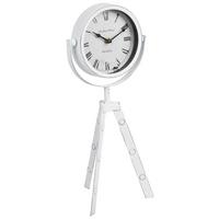Asztali Óra Dia - fekete/fehér, Modern, fém (19/14,5/42cm)