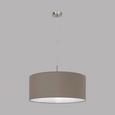 Pendelleuchte Pasteri - Taupe/Nickelfarben, MODERN, Textil/Metall (53/110cm) Pendelleuchte Pasteri - Taupe/Nickelfarben, MODERN, Textil/Metall (53/110cm)