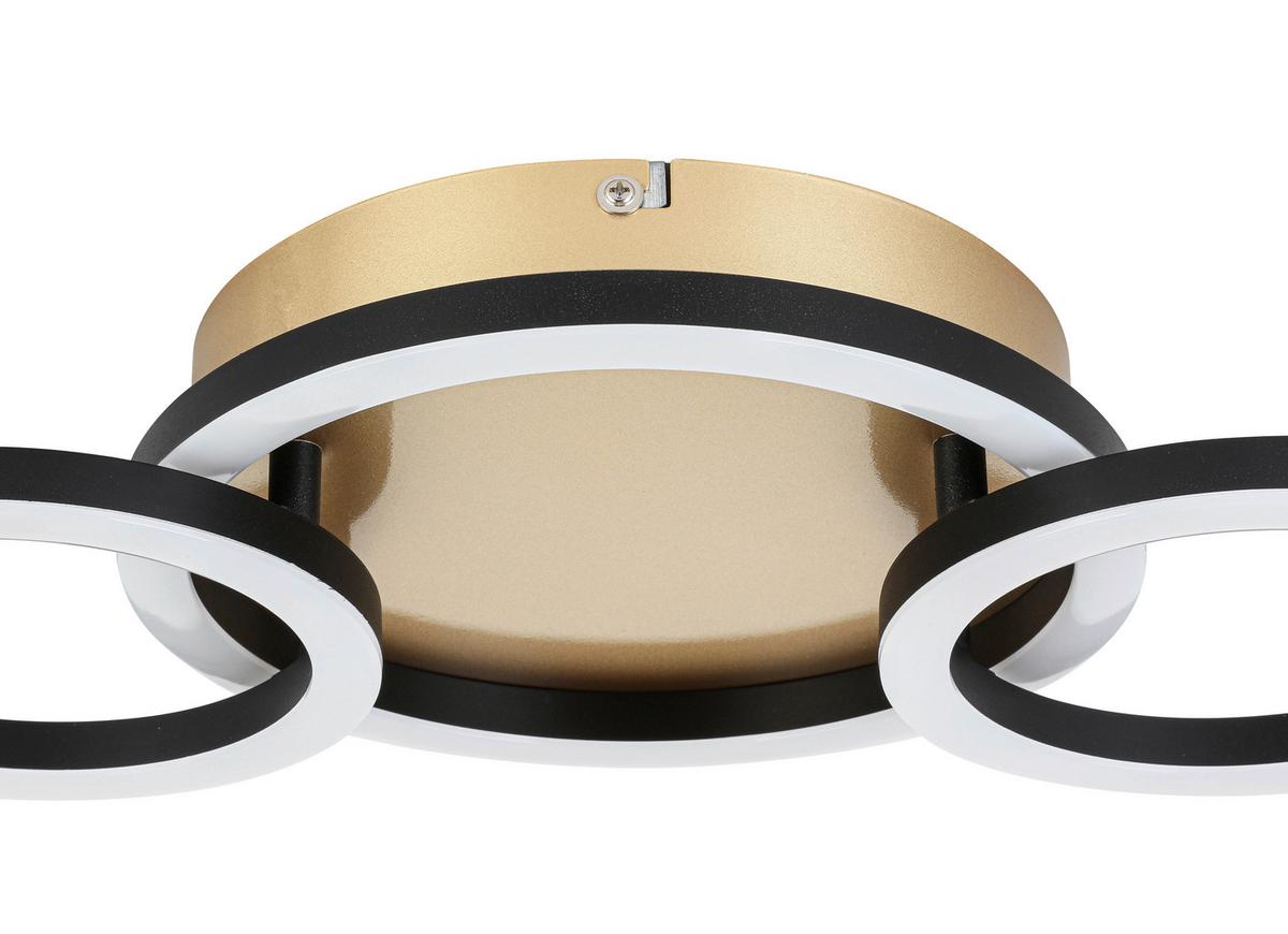 Led Stropna Svjetiljka Numim - cappuccino/crna, Moderno, metal/plastika (43/23/5cm) - Mömax