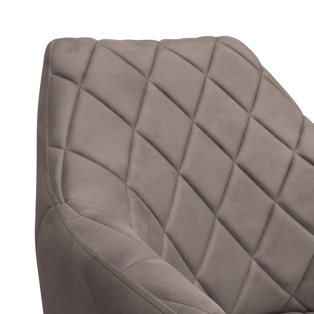 Stol Patti, Bež, Vrtljiv - črna/bež, Konvencionalno, kovina/tekstil (58/81/54cm)