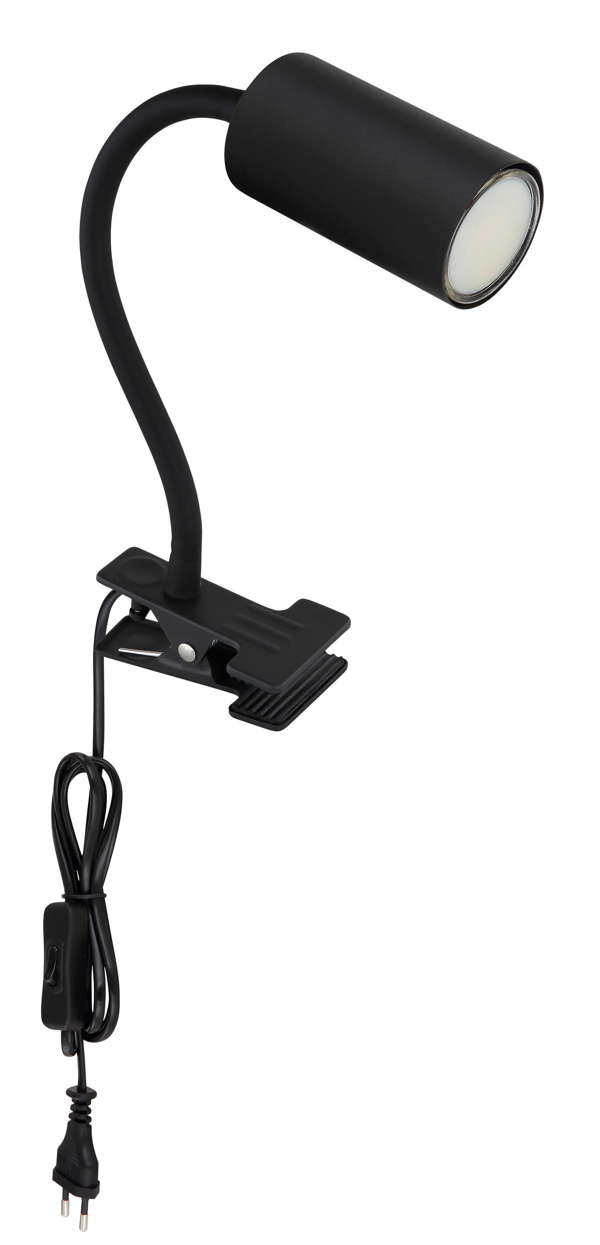 Klemmleuchte Robby max. 25 Watt - Schwarz, Basics, Metall (10/5,5/41,5cm) - Globo