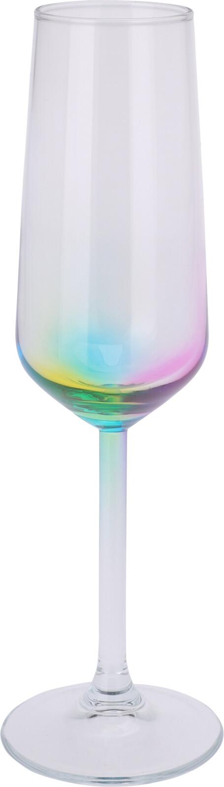 Pezsgőspohár Rainbow - Üveg (4,5/22,6cm)