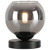 Stona Lampa Luffoo - boja hroma/crna, Moderno, staklo/metal (15/17,5cm) - Mömax