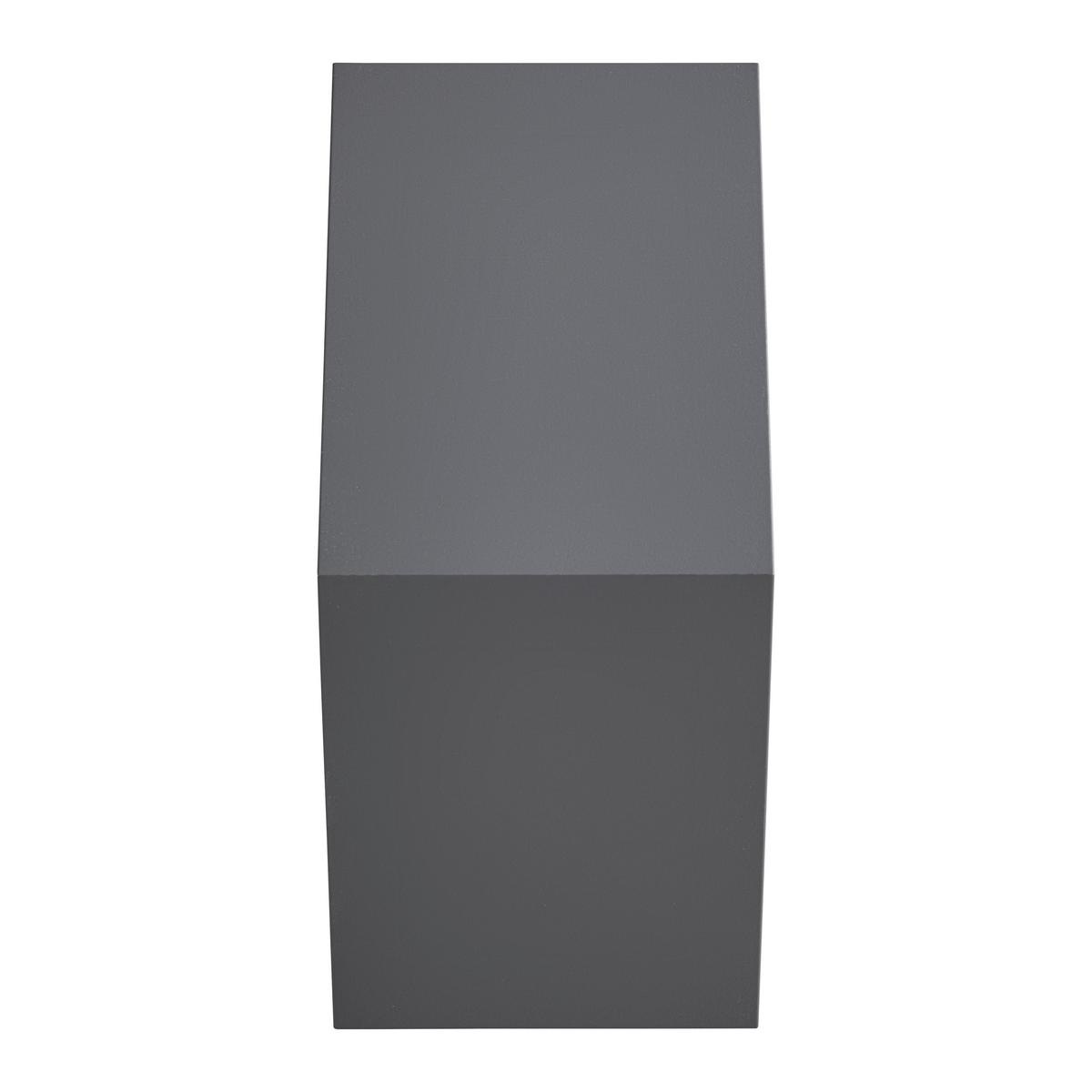 Stenski Regal Edge - antracit, Moderno, steklo/leseni material (51/44/19cm) - Mömax