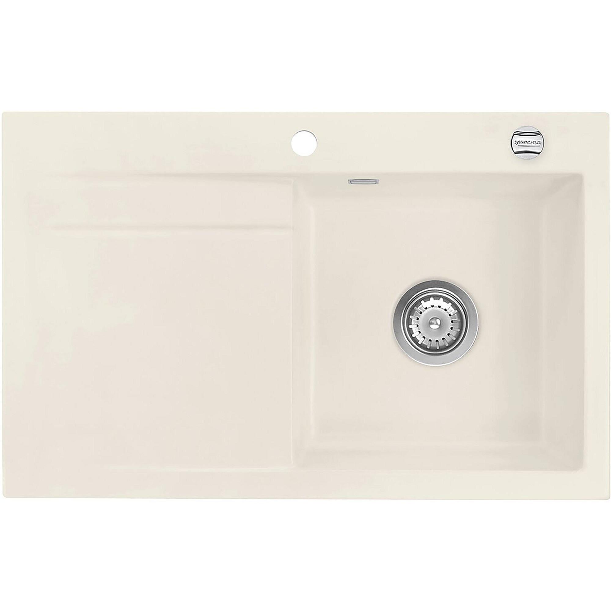 Spüle 50540219 Beige - Beige, MODERN, Keramik (81,2/51,8cm) - Systemceram