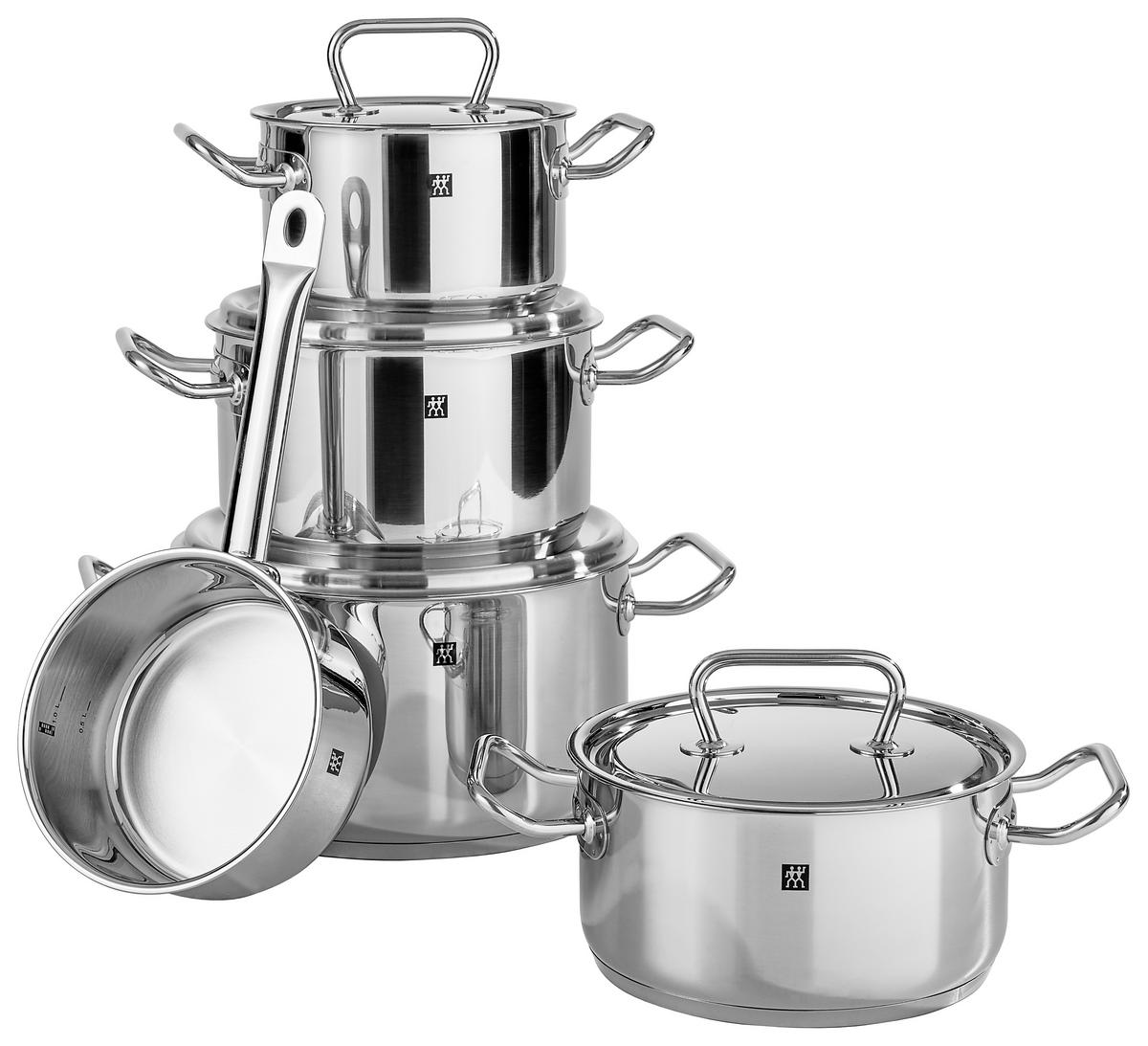 ZESTAW GARNKÓW 1006261/ 66580-000-0 ZWILLING - kolor srebrny/kolor stalowy, Basics, metal - Zwilling