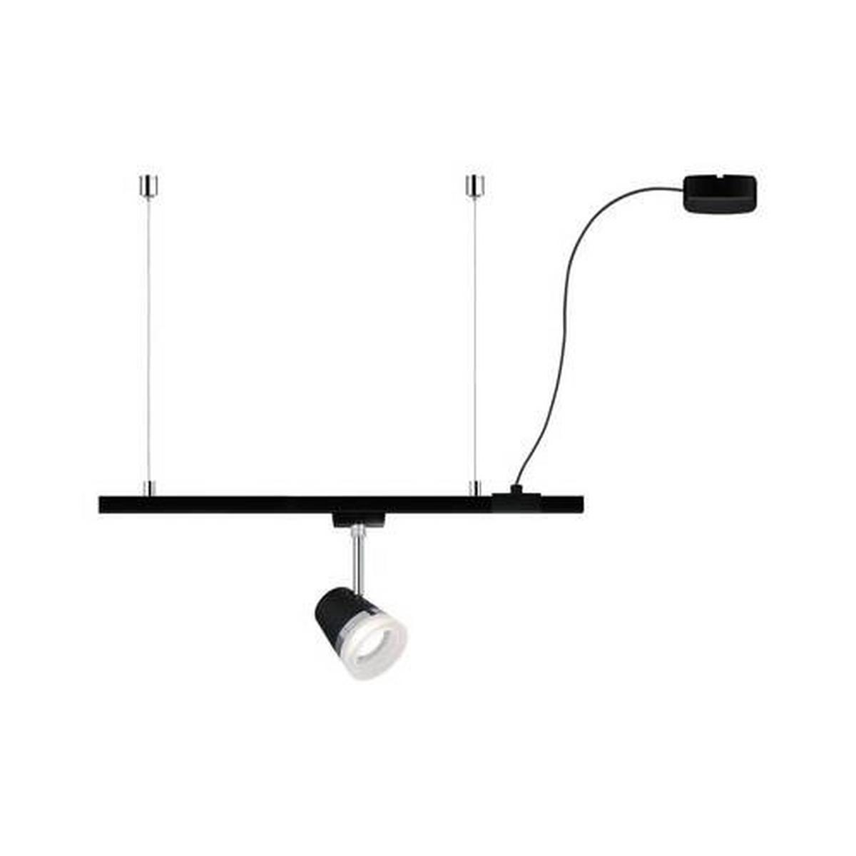 Schienensystem-Einspeiser Urail Cable Feed max. 1000 W - Schwarz, Basics, Kunststoff/Metall (70cm) - Paulmann