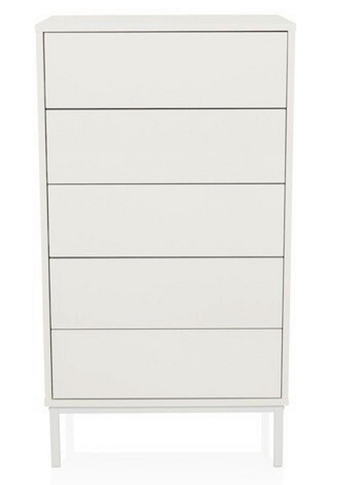 Komoda Bjordal, Bela - bela, Moderno, kovina/leseni material (55/100/40cm) - MID.YOU