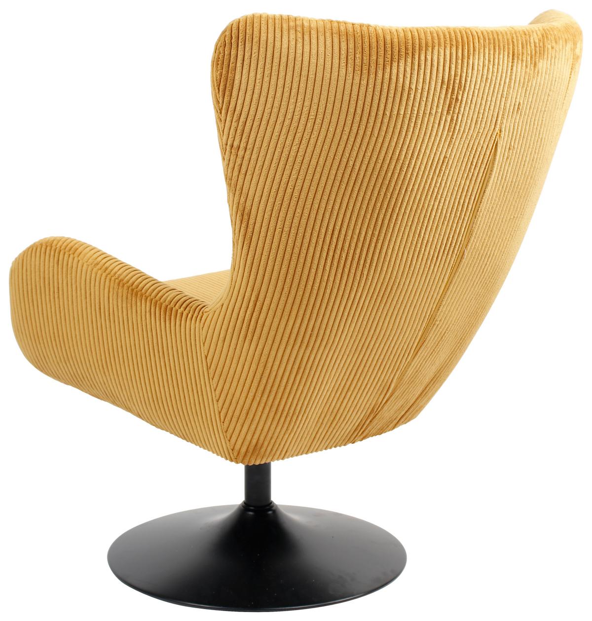 Fotoliu SHIBA - galben, Modern, metal/textil (76/99/87cm) - Mömax