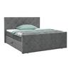 Boxspringbett Adele Grau ca. 180x200cm - Grau, KONVENTIONELL, Holz/Holzwerkstoff (180/200cm) - Mömax