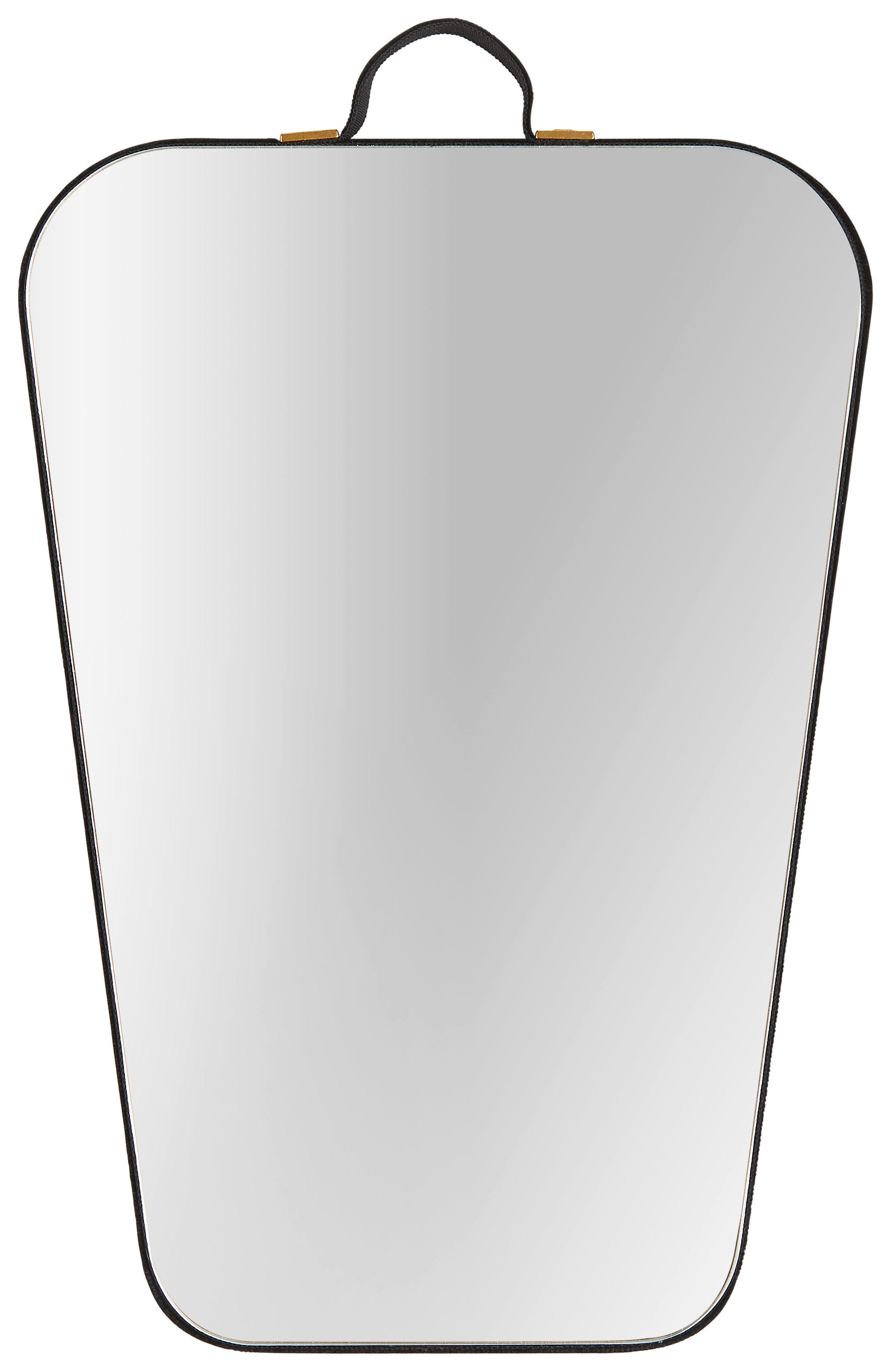 Wanddeko Oval ca. 14x20cm - Klar, MODERN, Glas/Holzwerkstoff (14/20cm) - Modern Living