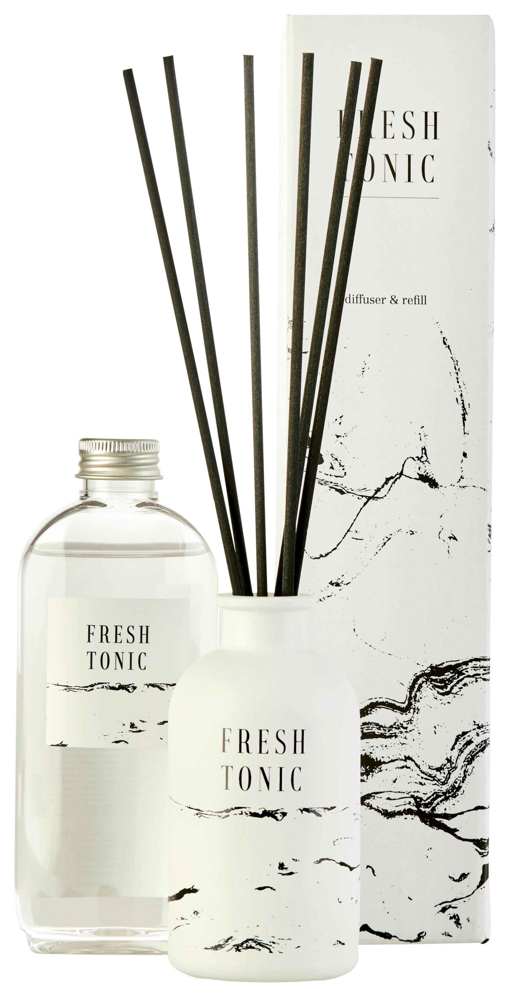 Diffúzor Essential - fehér, Üveg/hullámkarton (5,5/10,5cm) - Premium Living