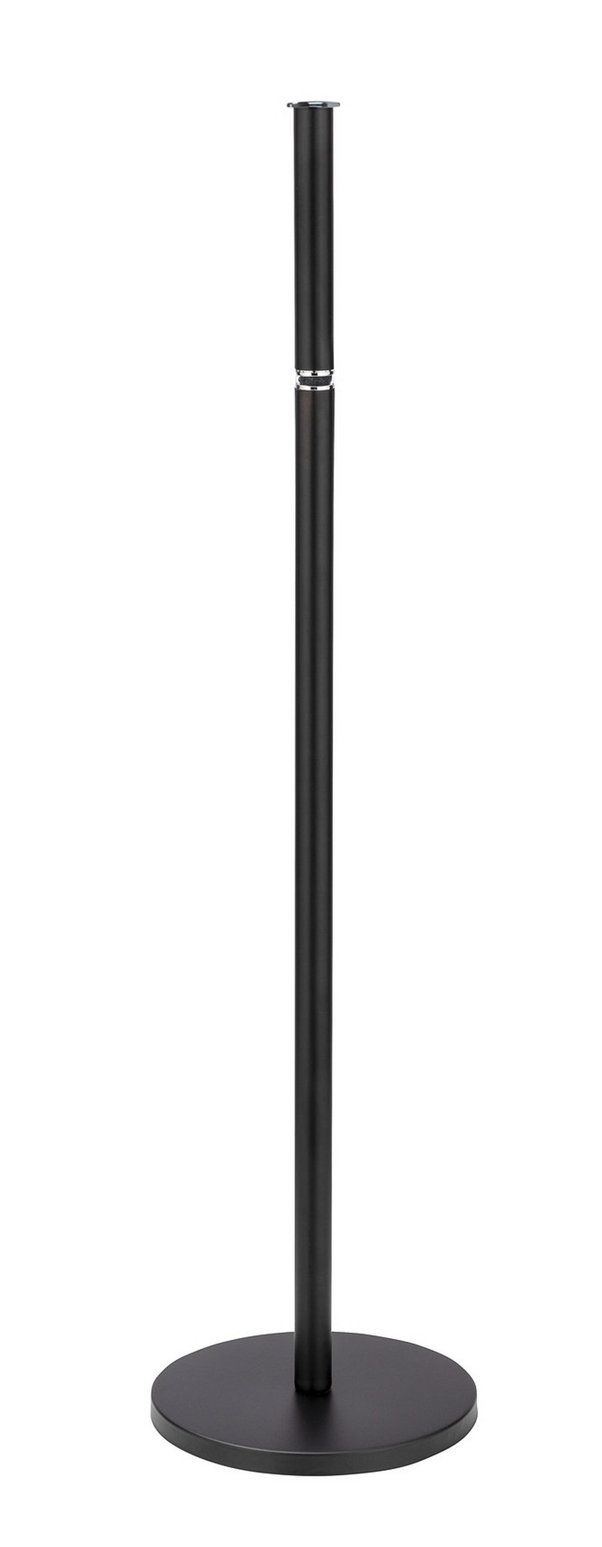 UCHWYT NA PAPIER TOALETOWY STAND TOILETTENPAPIERH 2IN1 - czarny, Konventionell, metal (21/55/17cm) - Wenko