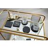 UNDERLÄGG SET STONEY - svart, Modern, plast/sten (10/10cm) - Zandiara