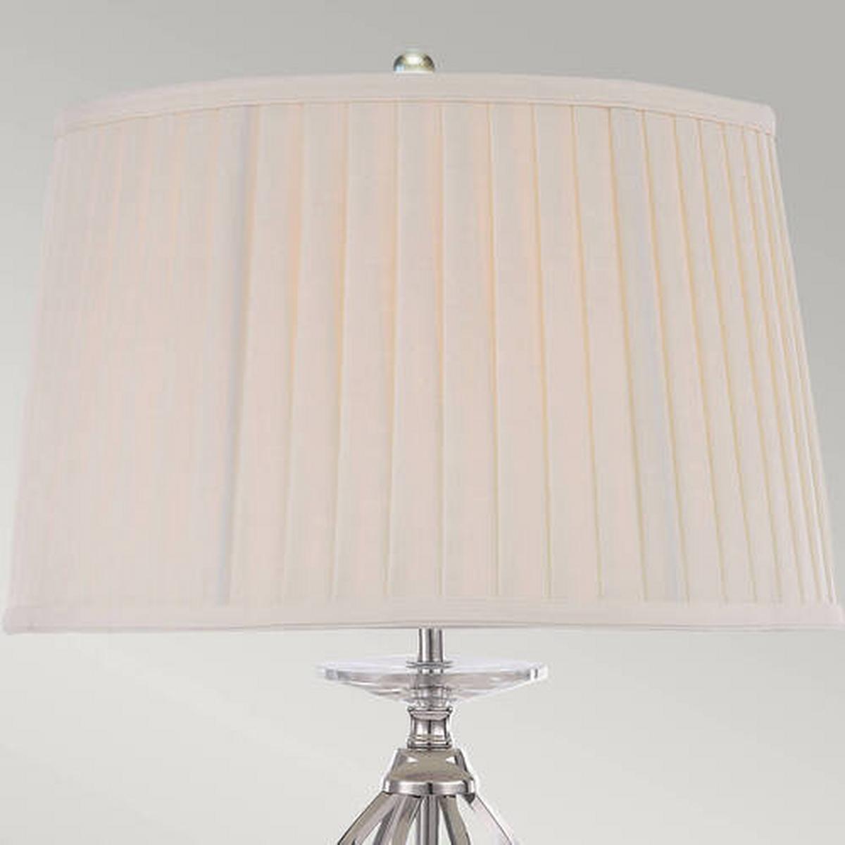 Stolna Svjetiljka Ag-Tl-Pol-Nickel - boje nikla, Konvencionalno, metal/tekstil (36/58cm) - Elstead Lighting