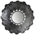 Wandspiegel Schwarz/Silberfarben 61x61cm - Silberfarben/Schwarz, LIFESTYLE, Glas/Metall (61/61/8cm) - Modern Living Wandspiegel Schwarz/Silberfarben 61x61cm - Silberfarben/Schwarz, LIFESTYLE, Glas/Metall (61/61/8cm) - Modern Living