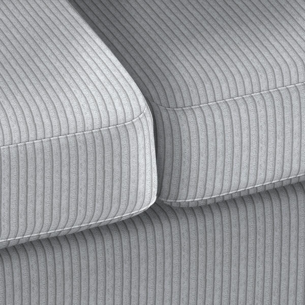 2-Sitzer-Sofa Devado Hellgrau Cord - Hellgrau/Naturfarben, Holz/Textil (190/70-85/95cm) - Mömax