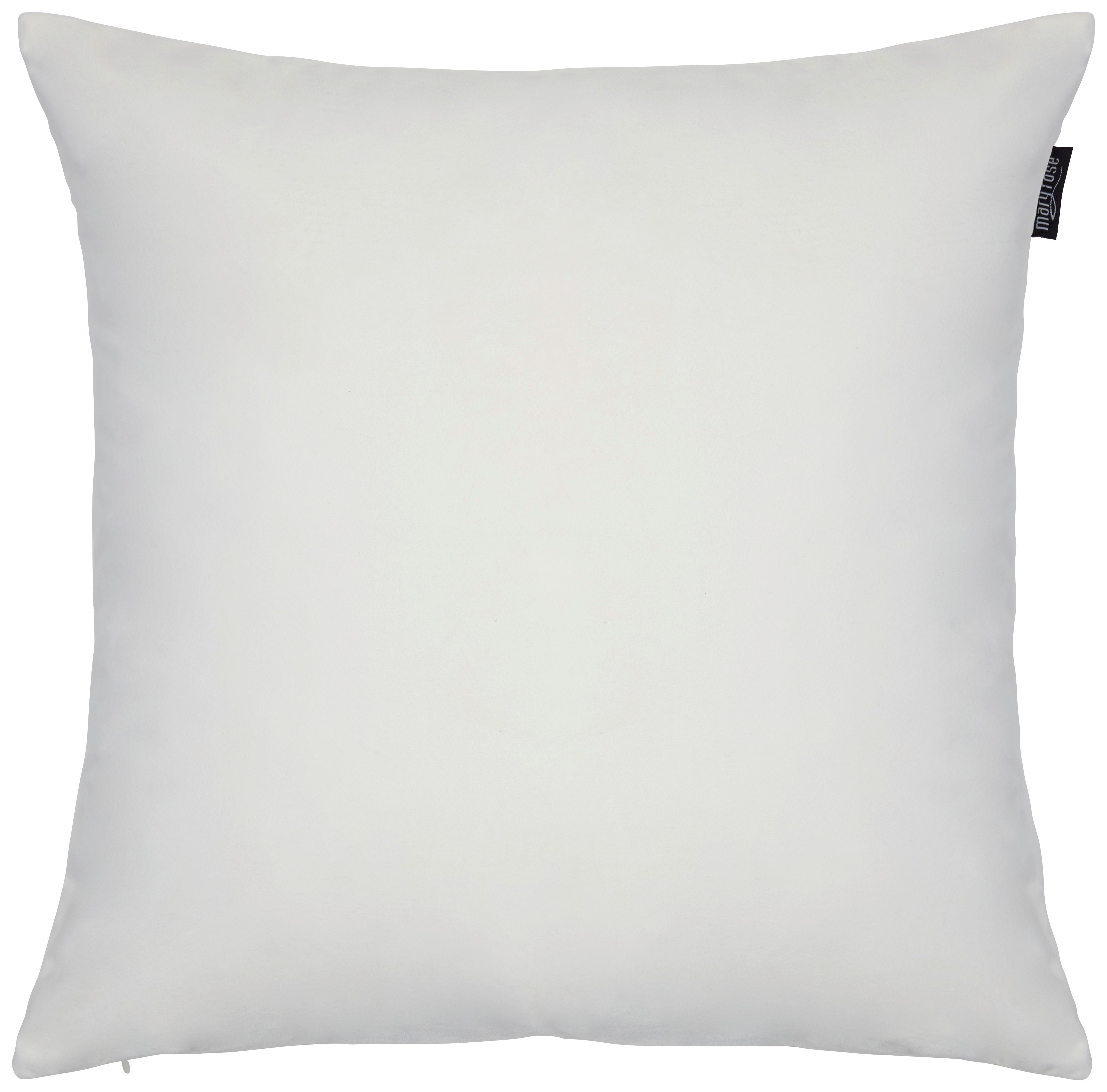 Zierkissen Willow in Weiß ca. 50x50cm - Weiß, MODERN, Textil (50/50cm) - Mary's