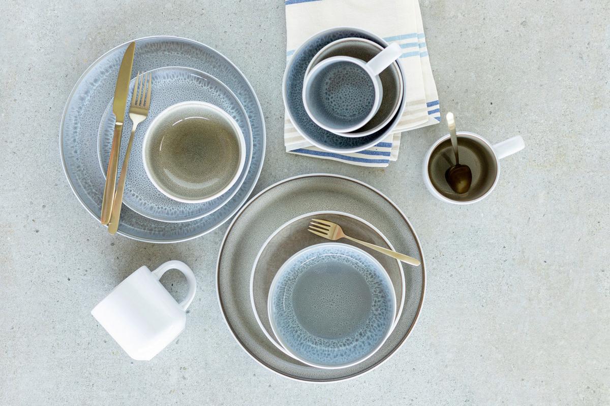 KOMBISERVICE 934435 KOMBISERVICE LUNARIA - Grau, Basics, Keramik - Mäser