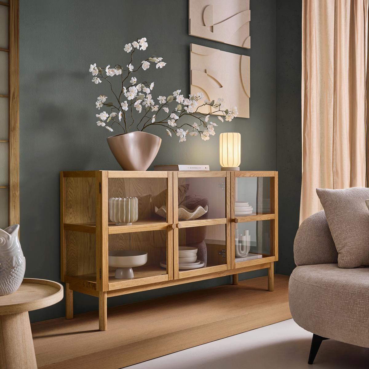 Vaza Cashmere - taupe, keramika (32,5/22/16cm) - Premium Living