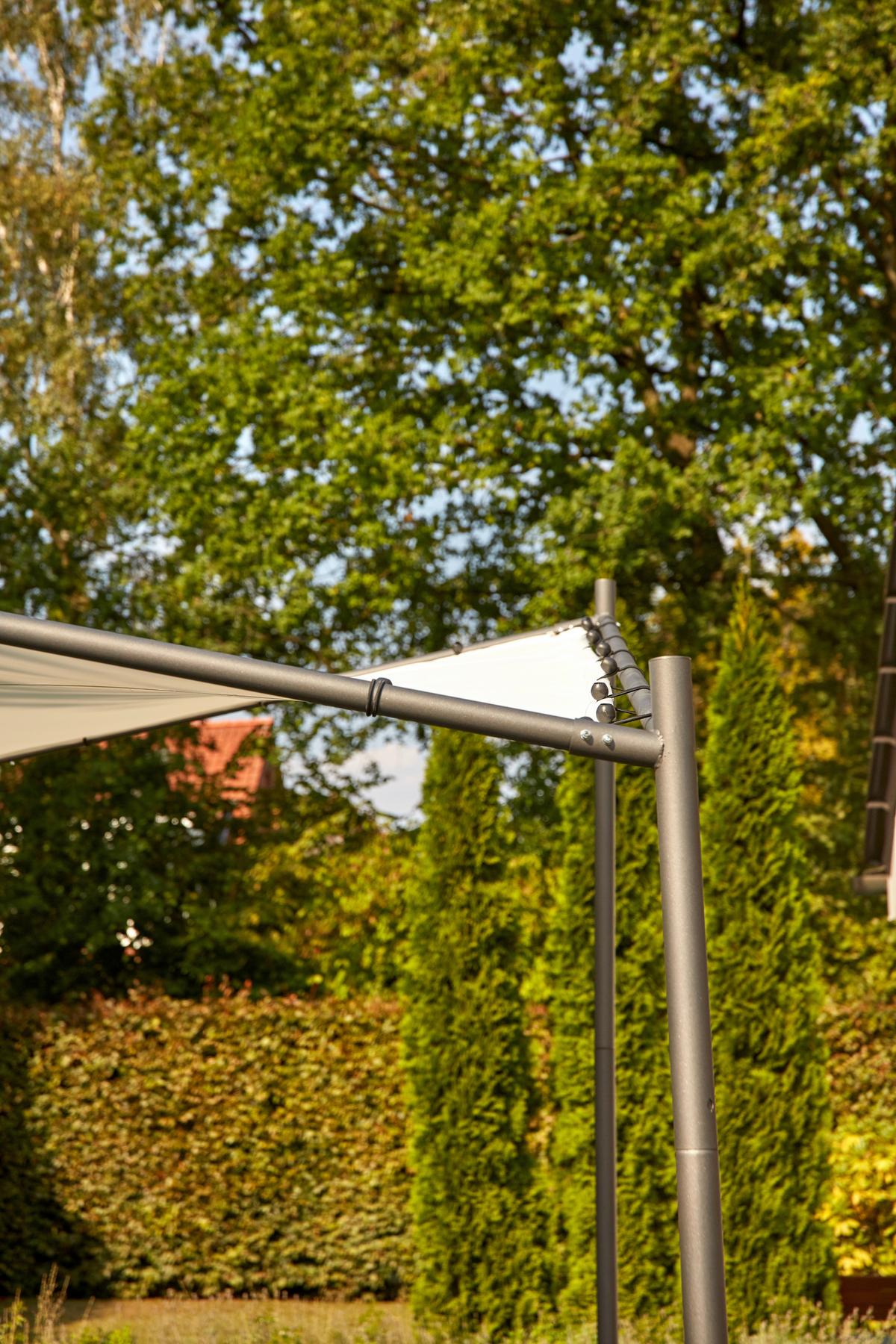 Pavillon Berlino 300x300 cm - Hellgrau, KONVENTIONELL, Textil (300/209/300cm) - Siena Garden