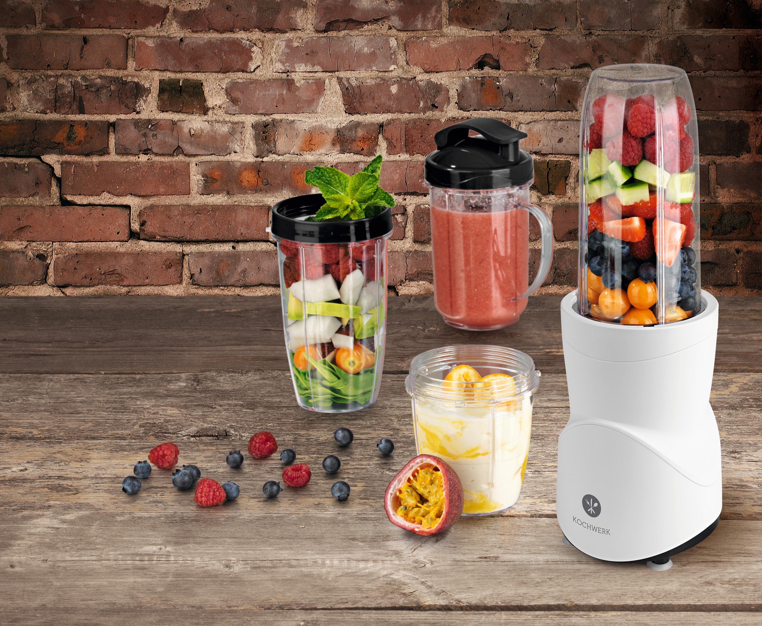 Smoothie Maker Kochwerk in Weiß - Weiß, Basics, Kunststoff (14/26/31cm)
