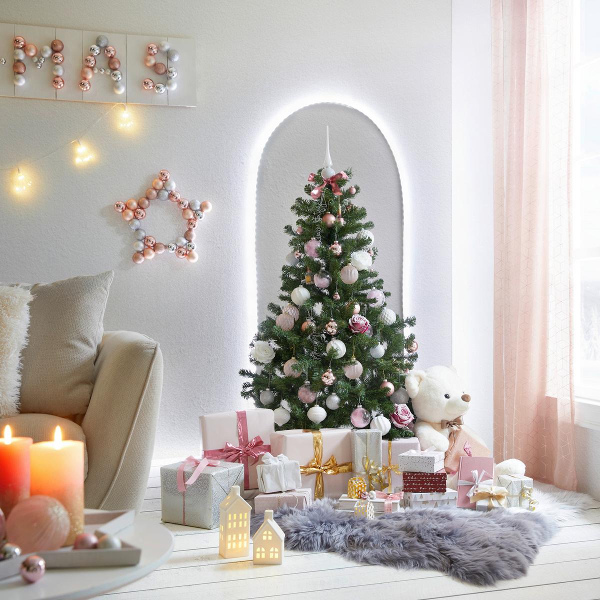 Weihnachtsbaum Charlton aus Kunststoff - Grün, Kunststoff (91/155cm)