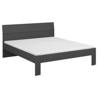 Postelja Flexx, Siva, 90x200 - siva, Basics, leseni material (90/200cm) - Xora