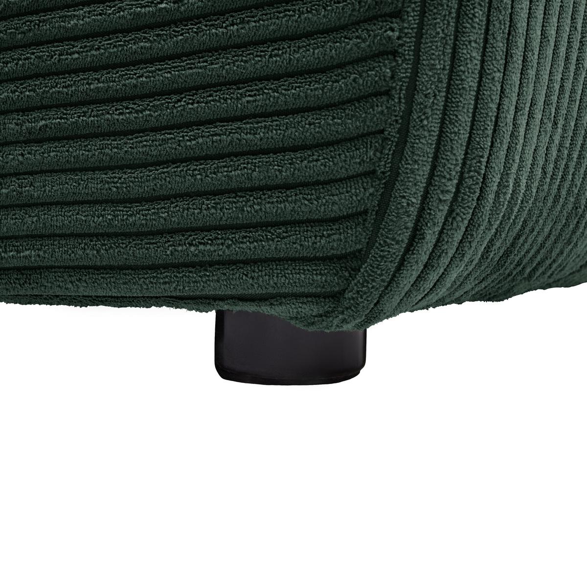 Ecksofa Dave Dunkelgrün - Dunkelgrün, MODERN, Textil (227/92/146cm) - Based